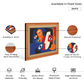 Picasso Style Face Expressions Wood Print Wall Art 23x17.5 Inches