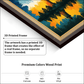 Fort With Flashing Colors Wood Print Wall Art 18x23 Inches