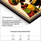 African Lady With Pot Wood Print Wall Art 18x23 Inches