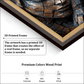 Human Sleeping Face Wooden Cutout  Wood Print Wall Art 18x23 Inches