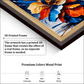 Bunch Of Flowers Wood Print Wall Art 18x23 Inches