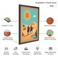 Camel Caravan With Riders In Jaisalmer Desert Wood Print Wall Art 18x23 Inches