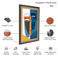 Face Abstract Wood Print Wall Art 18x23 Inches