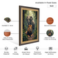Elephant And Lion Wood Print Wall Art 18x23 Inches