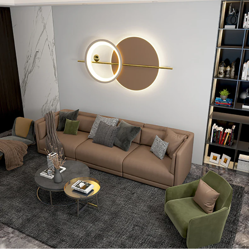 Neo Classic Luxurious Lamp Metal Wall Art