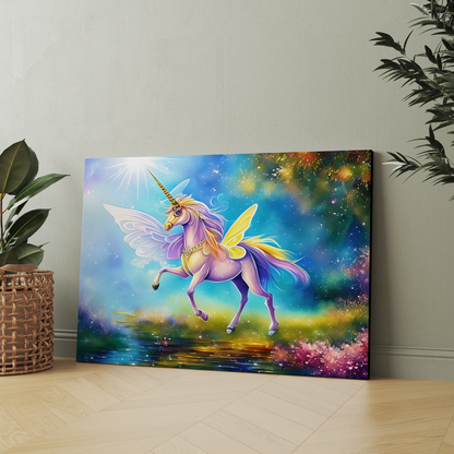 Unicorn Wood Print Wall Art
