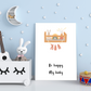 Be Happy My Baby Wood Print Wall Art