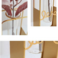 Glass Vase With Metal Stand