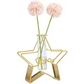 Gold Metal Star Glass Flowervase