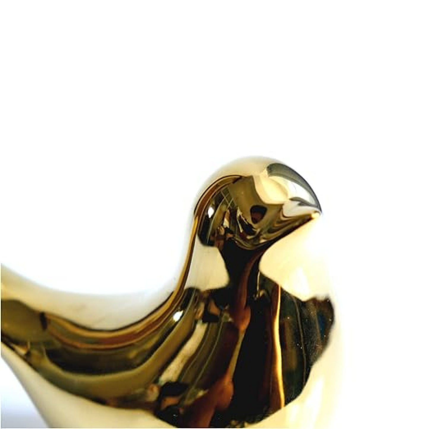 Golden Bird Ceramic Artifact For Home Décor