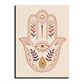 Hamsa Hand Evil Eye Protection Wood Print Wall Art