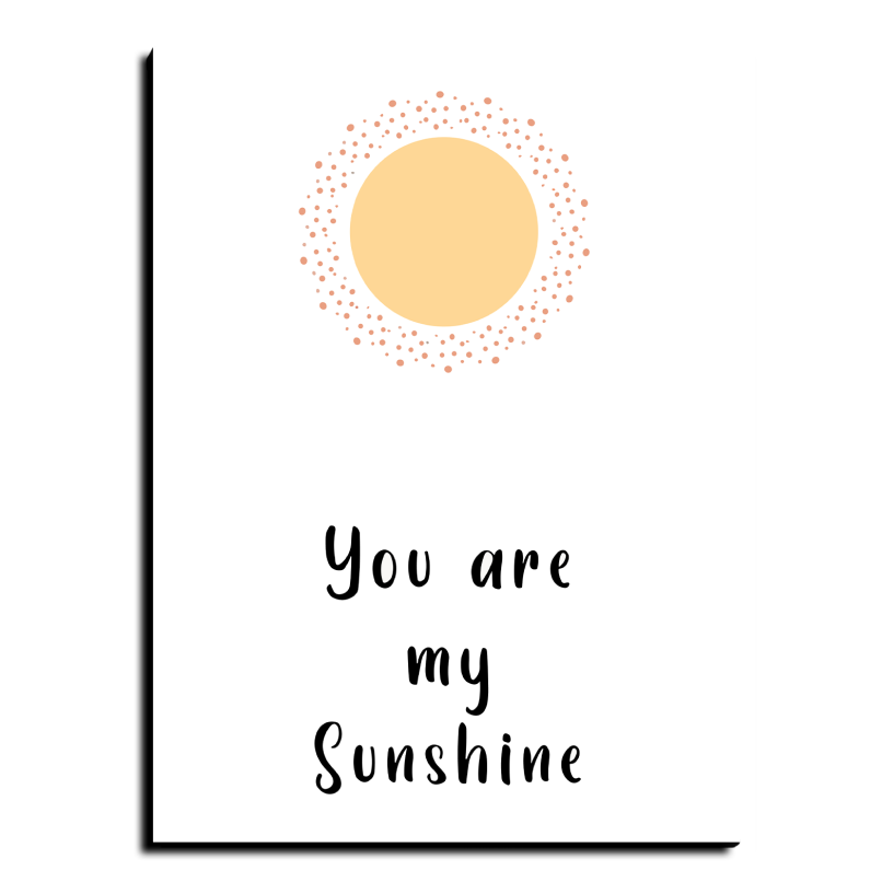 You Are My Sunshine Wood Print Wall Art