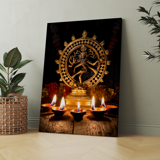 Natraj Idol Wood Print Wall Art