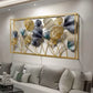 Double Frame Leaves Metal Wall Art