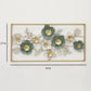 Double Frame Flowers Metal Wall Art