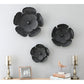 3D Black Leaves Metal Wall Art