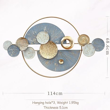 Assorted Circles 3D Metal Wall Art