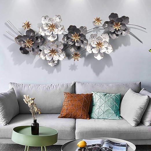 Waving Flowers 3D Metal Wall Art