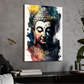 Meditating Buddha Water Color Wood Print Wall Art