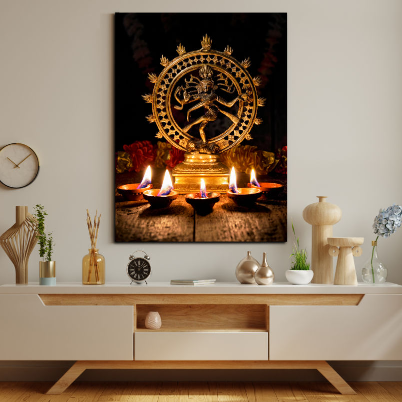 Natraj Idol Wood Print Wall Art