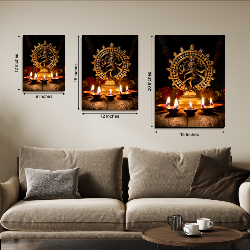 Natraj Idol Wood Print Wall Art