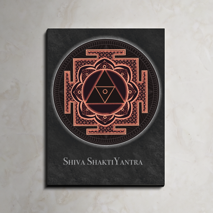 Shiva Shakti Yantra Wood Print Wall Art