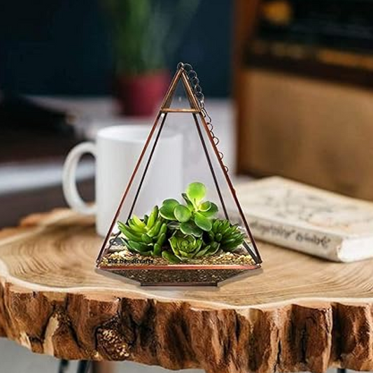 Triangular Tower Terrarium For Indoor Plants