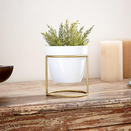 Small Golden Metal Stand
