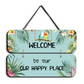Welcome To Our Happy Place Wooden Wall Art Wood Print For Home Décor