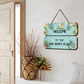 Welcome To Our Happy Place Wooden Wall Art Wood Print For Home Décor