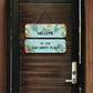 Welcome To Our Happy Place Wooden Wall Art Wood Print