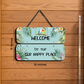 Welcome To Our Happy Place Wooden Wall Art Wood Print