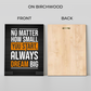 No Matters Inspired Quotes Wood Print Wall Art