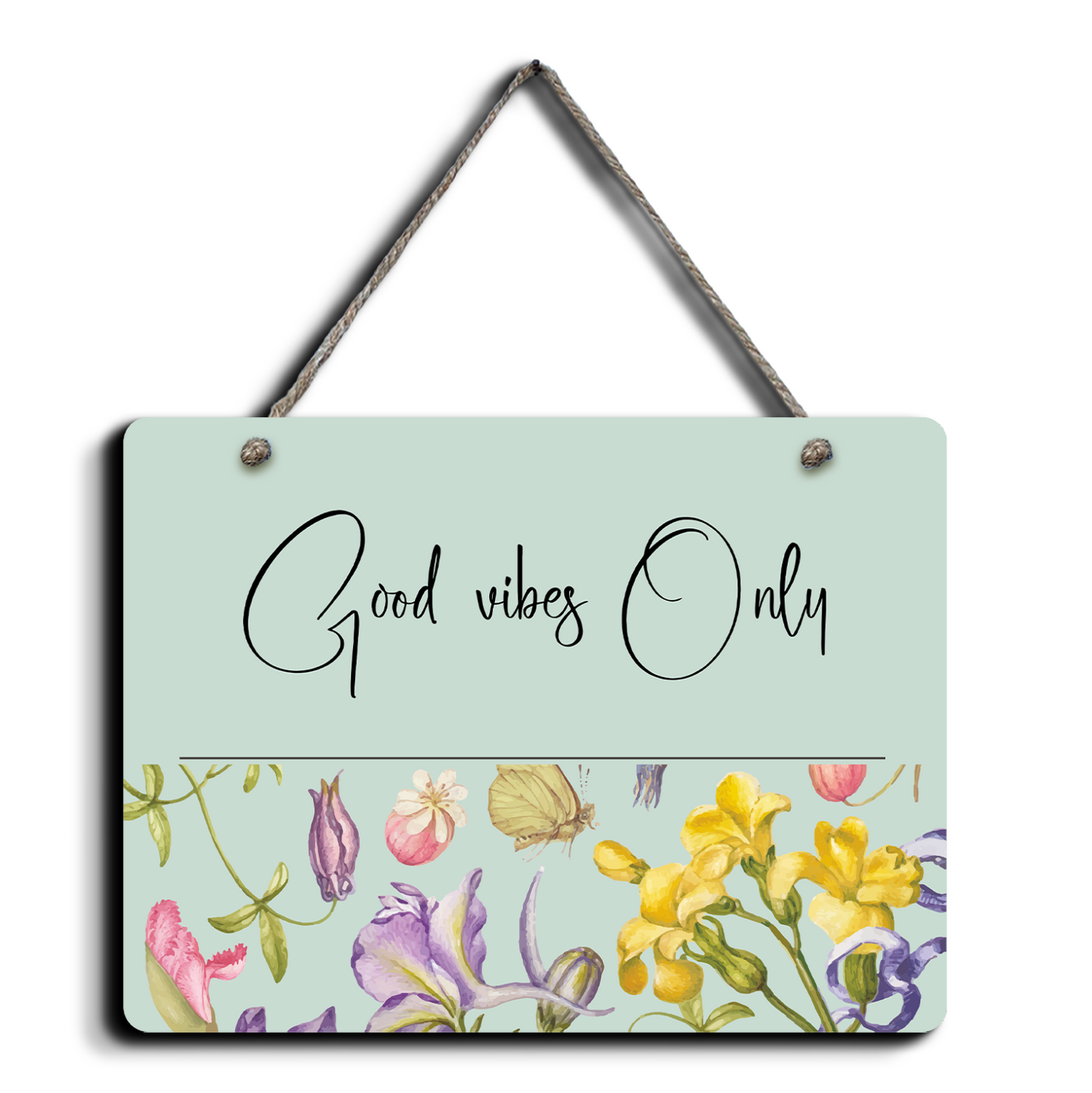 Good Vibes Only Wooden Wall Art Wood Print