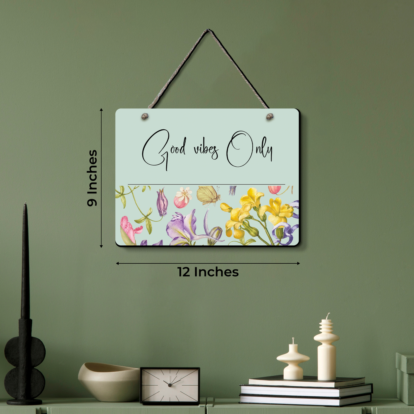 Good Vibes Only Wooden Wall Art Wood Print