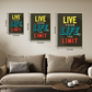 Live Your Life To The Limit Inspired Quotes Wood Print Wall Art