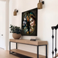 Radha Krishna Wood Print Wall Painting