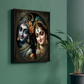 Radha Krishna Metal Design Wall Decor Painting