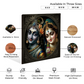 Radha Krishna Wood Print Wall Painting