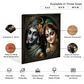 Radha Krishna Metal Design Wall Decor Painting