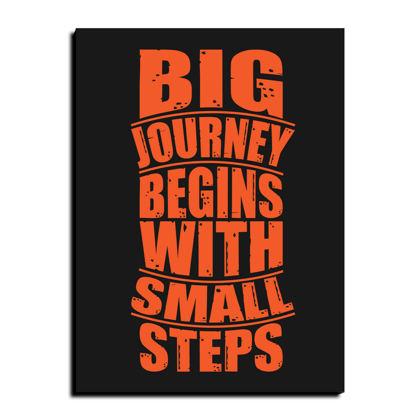 Big Journey Inspired Quotes Wood Print Wall Art