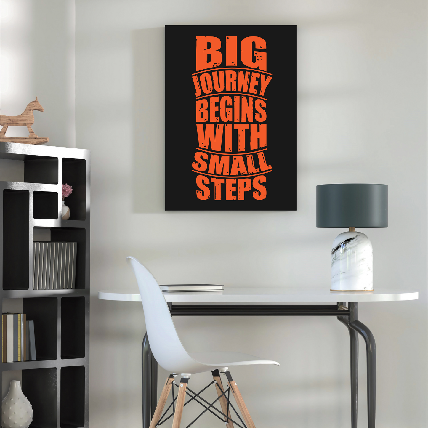 Big Journey Inspired Quotes Wood Print Wall Art