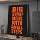 Big Journey Inspired Quotes Wood Print Wall Art