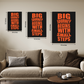 Big Journey Inspired Quotes Wood Print Wall Art