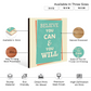 Believe You Can and You Will Motivational Quote Wood Print Wall Art