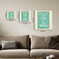 Believe You Can and You Will Motivational Quote Wood Print Wall Art