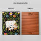 Cow and Calf Sacred Pichwai Wood Print Wall Art