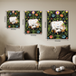 Cow and Calf Sacred Pichwai Wood Print Wall Art