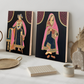 Queen and King Royal Wood Print Wall Art Set of 2