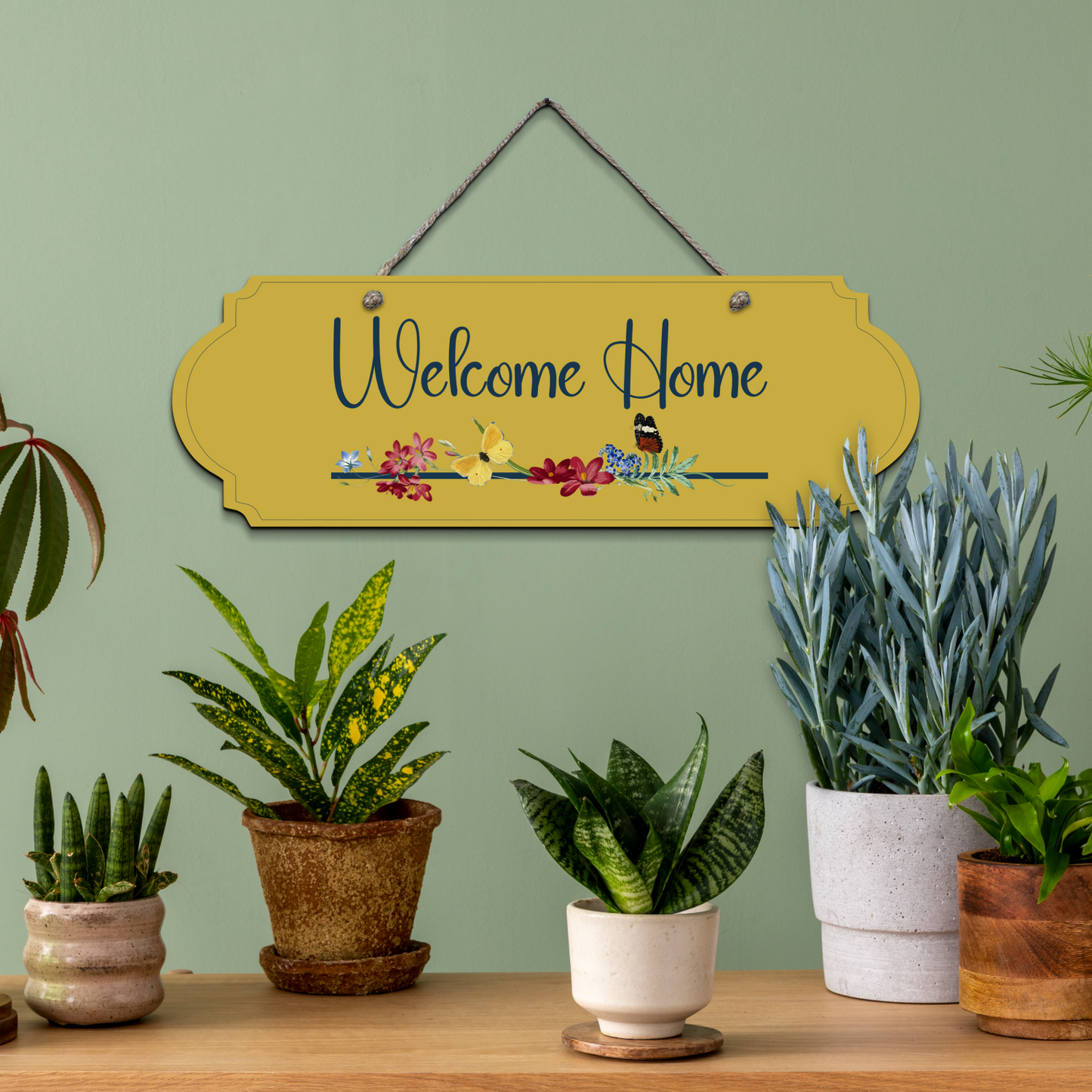 Welcome Home Wooden Wall Art Wood Print